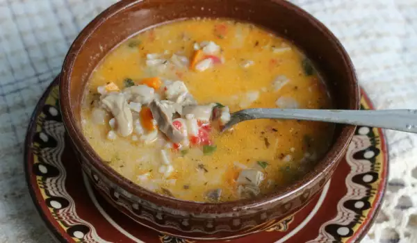 Агнешка чорба с дреболии и ориз